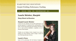 Desktop Screenshot of harpmusichouston.com