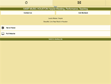 Tablet Screenshot of harpmusichouston.com